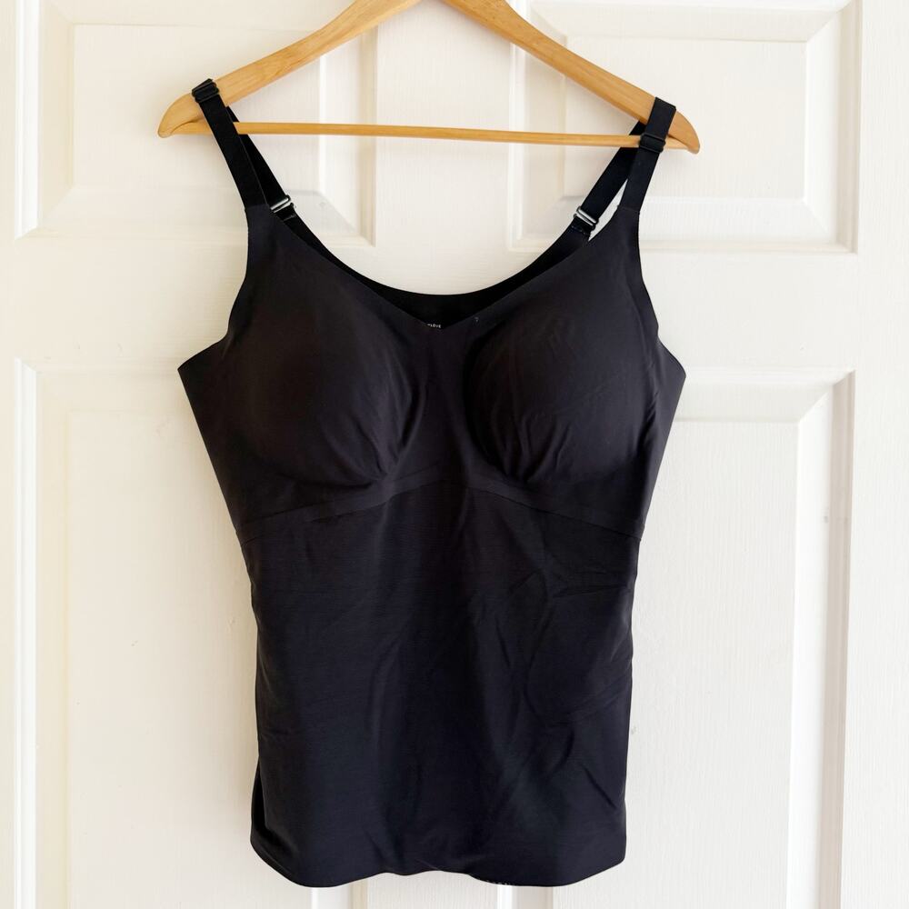 Honeylove Liftwear‎ Cami Tank Top Black Adjustable Straps Shapewear Size 1X